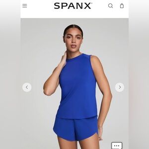⭐️BNWT SPANX Cerulean Blue Active Top⭐️
